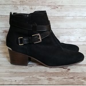 Coach "Pauline" Black Newbuck Bootie size 8.5